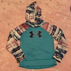Girls under armour blue hoodie